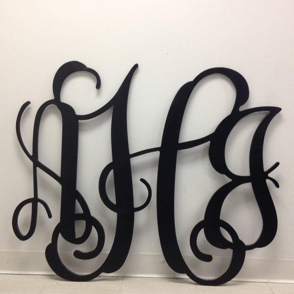 Script Monogram 36"