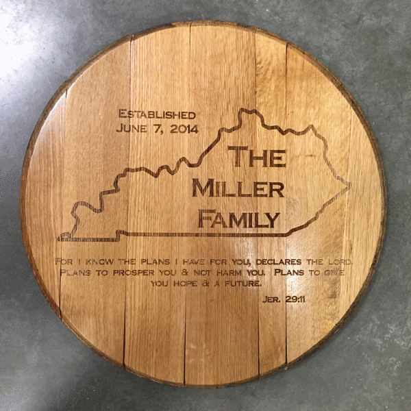Home State Barrel Head