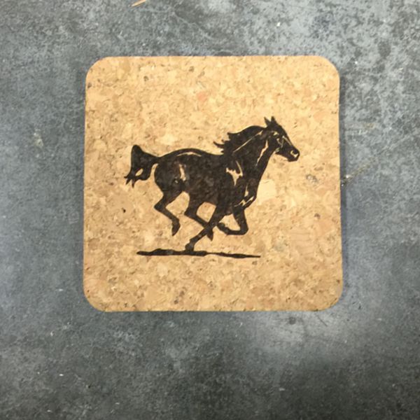 Cork Coaster Set - Horse Country