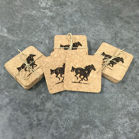 Cork Coaster Set - Horse Country