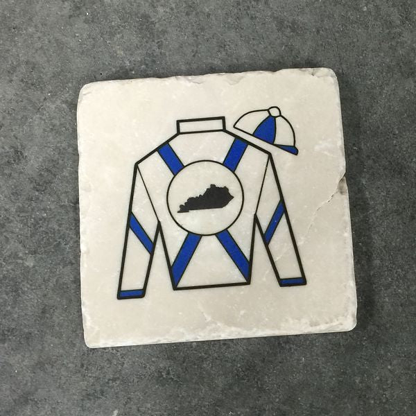 Jockey Stripes Sandstone Coaster