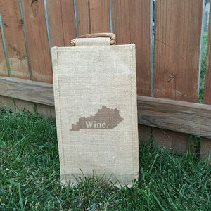 Double Wine Jute Bag