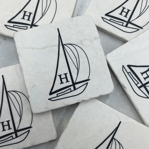 Nautical Sandstone Coasters (Set of 4)