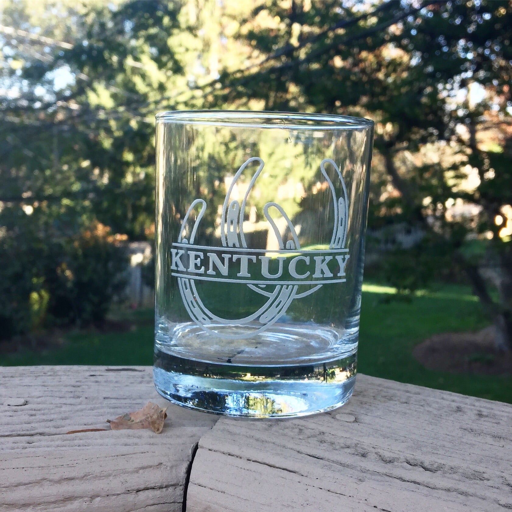 Kentucky Horseshoe Glass