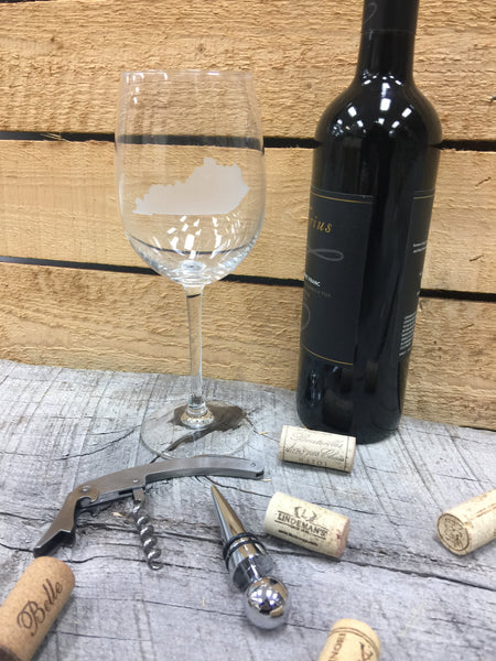 Stemmed Wine Glass - State