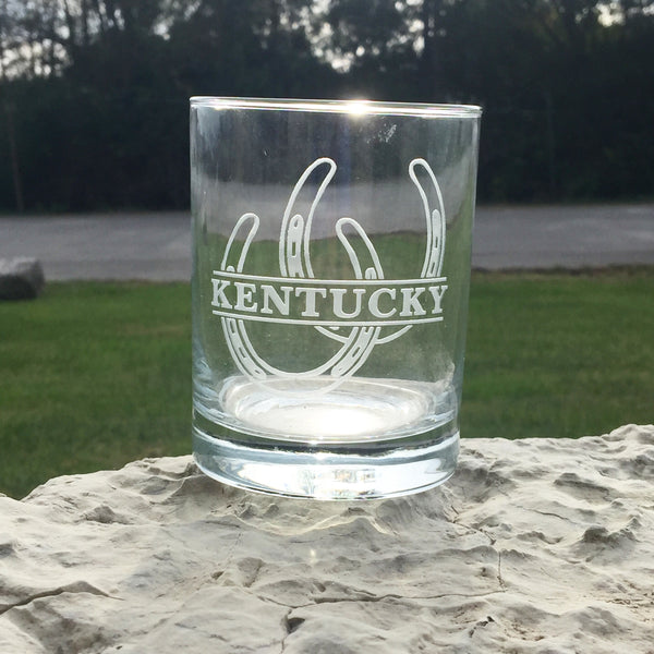 Kentucky Horseshoe Glass