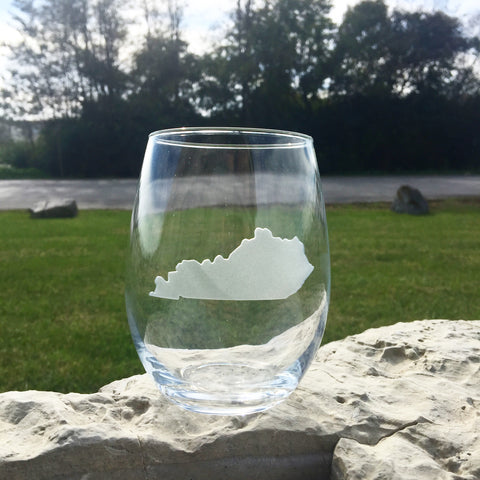 Stemless Wine Glass- State