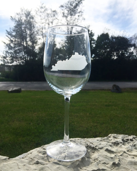 Stemmed Wine Glass - State