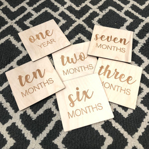 Baby Monthly Square Milestone Markers