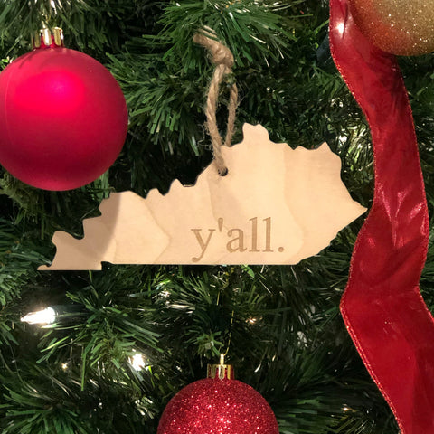 Y'all Wood Ornament