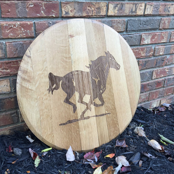 Bourbon Horse Barrel Head