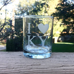 I (Heart) KY Bourbon Glass