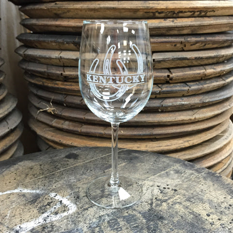 Stemmed Wine Glass - Double Horseshoe