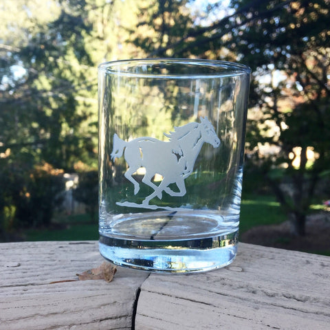 Running Horse Bourbon Glass