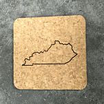 Cork Coaster Set - State Outline