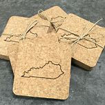Cork Coaster Set - State Outline